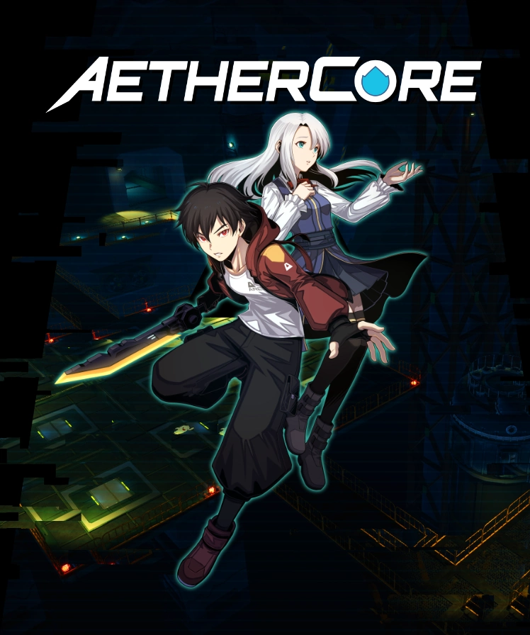 Aethercore vertical key art